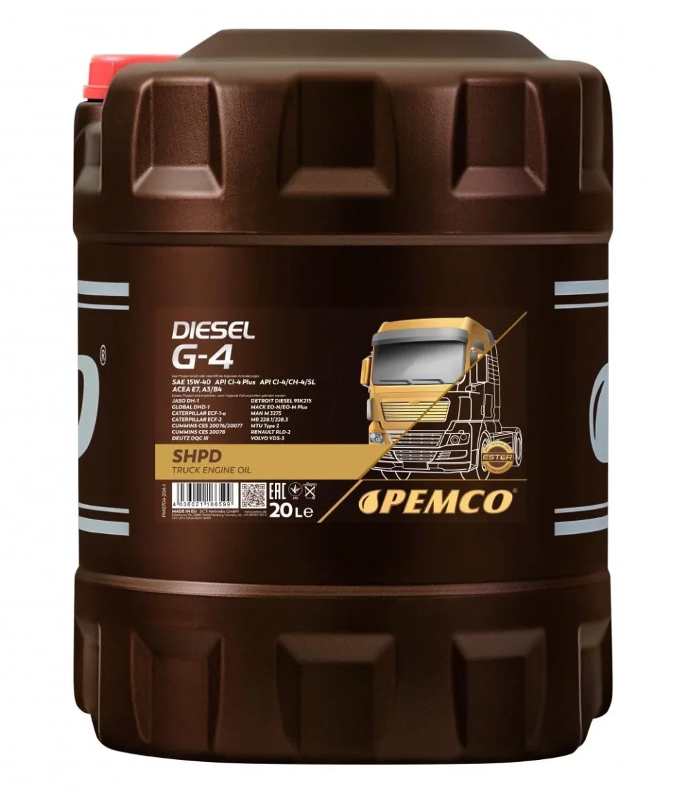 PEMCO 15W40 Diesel G-4 20L